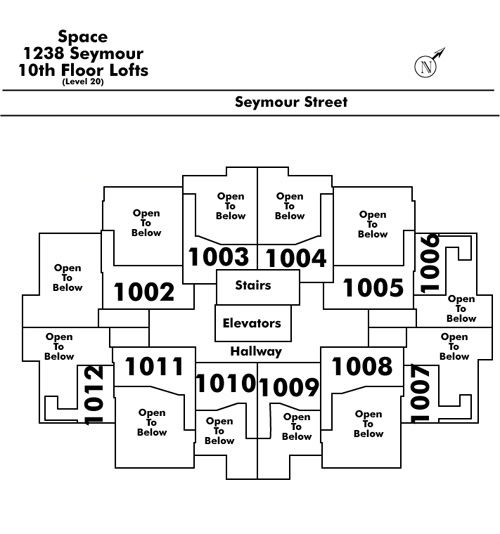 Tell Manor floor plate – Floor 10, Vancouver