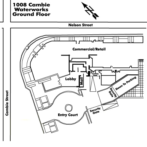The Alexander floor plate – Floor 1, Vancouver