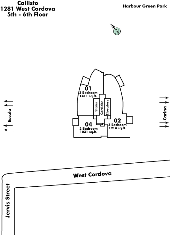 Willow Arbor floor plate – Floor 5,6, Vancouver