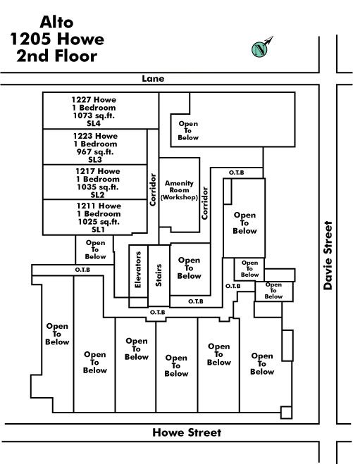 Landmark Manor floor plate – Floor 2, Vancouver