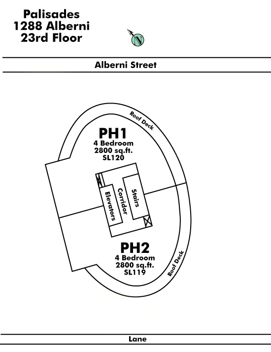 Liberte floor plate – Floor 23, Vancouver