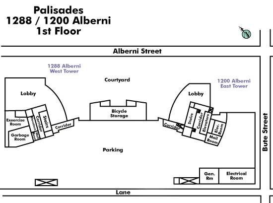 Liberte floor plate – Floor 1, Vancouver