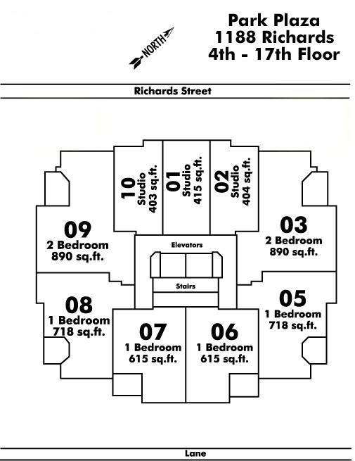1150 Bute Floor Plate
