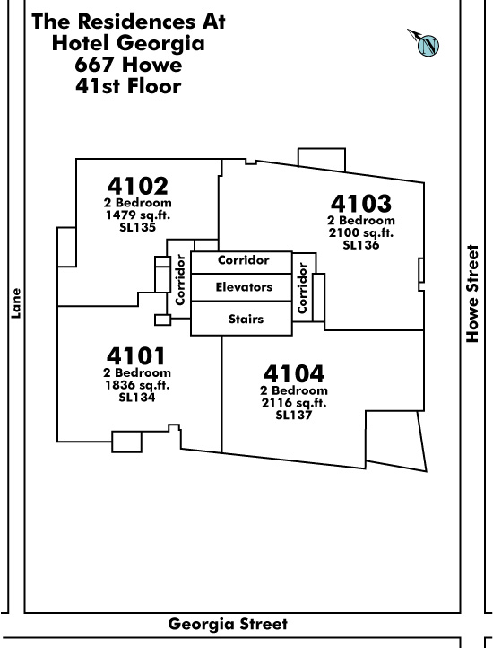 The Private Residences at Hotel Georgia Floor Plate