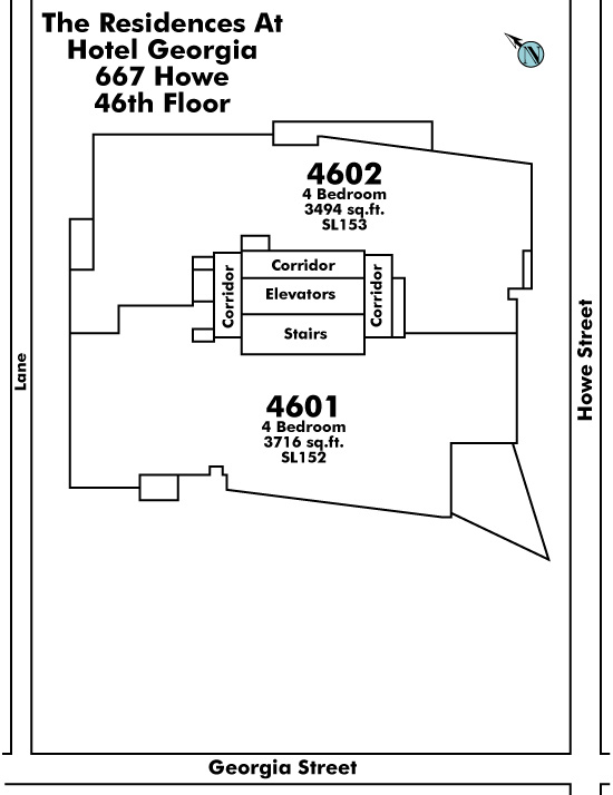 The Private Residences at Hotel Georgia Floor Plate