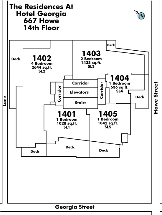 The Private Residences at Hotel Georgia Floor Plate