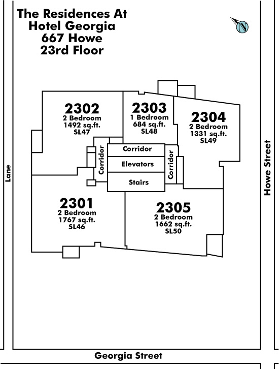 The Private Residences at Hotel Georgia Floor Plate