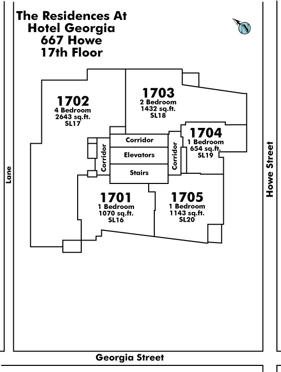 The Private Residences at Hotel Georgia Floor Plate
