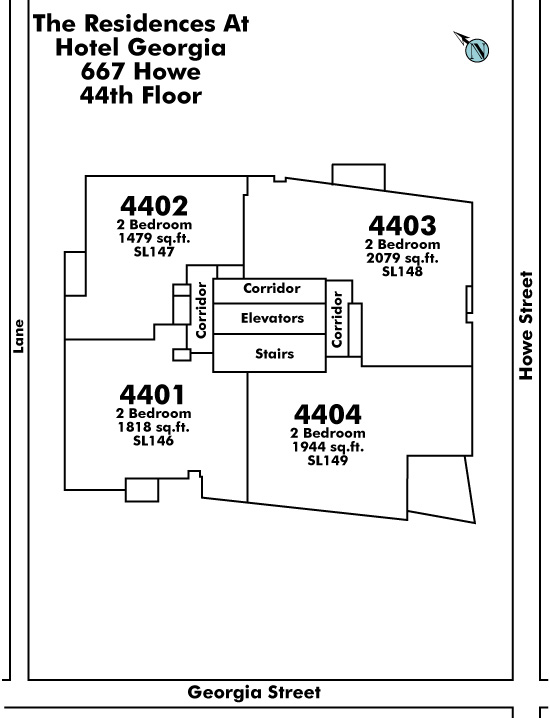 The Private Residences at Hotel Georgia Floor Plate