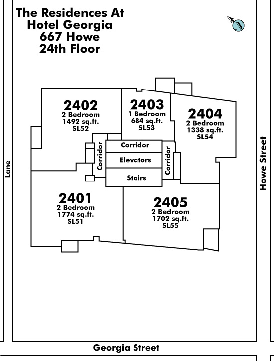 The Private Residences at Hotel Georgia Floor Plate