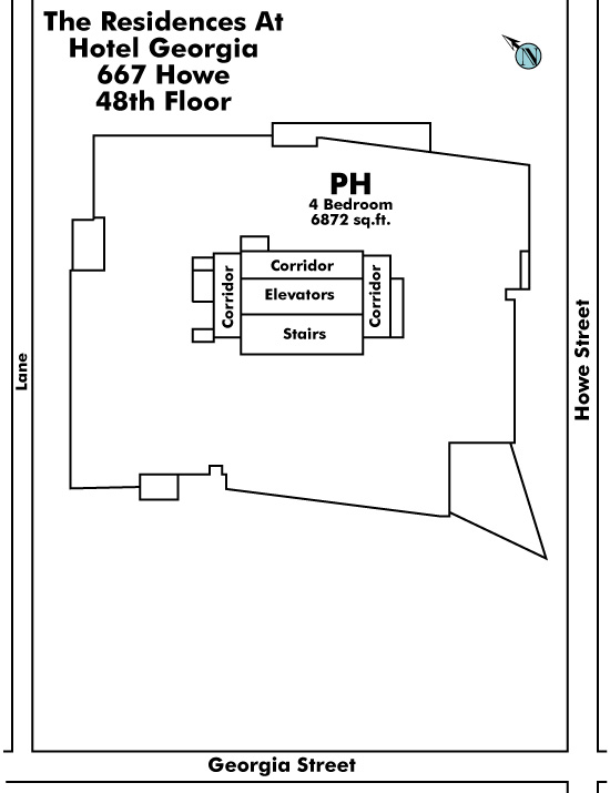 The Private Residences at Hotel Georgia Floor Plate