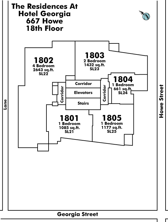 The Private Residences at Hotel Georgia Floor Plate