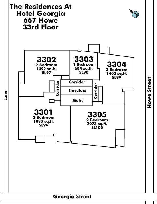 The Private Residences at Hotel Georgia Floor Plate