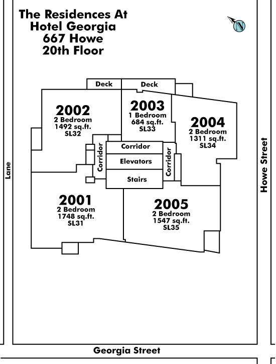 The Private Residences at Hotel Georgia Floor Plate