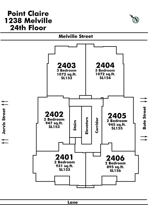 Pointe Claire Floor Plate
