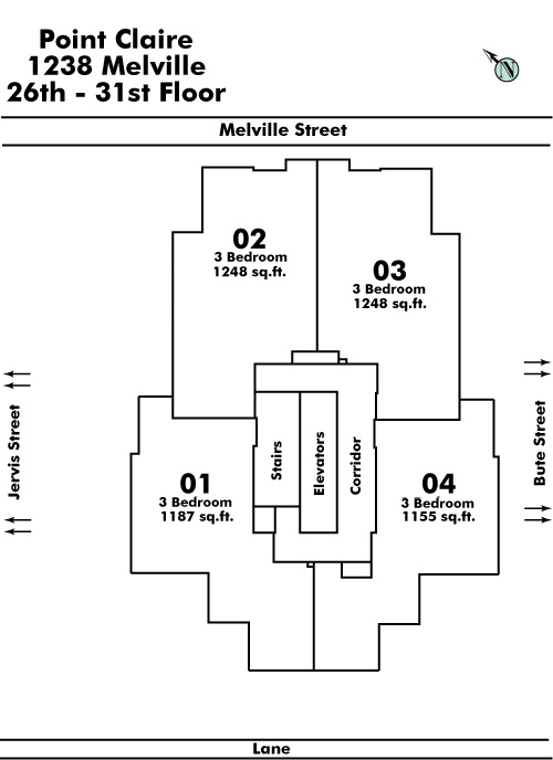 Pointe Claire Floor Plate