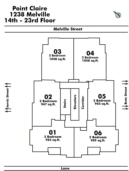 Pointe Claire Floor Plate