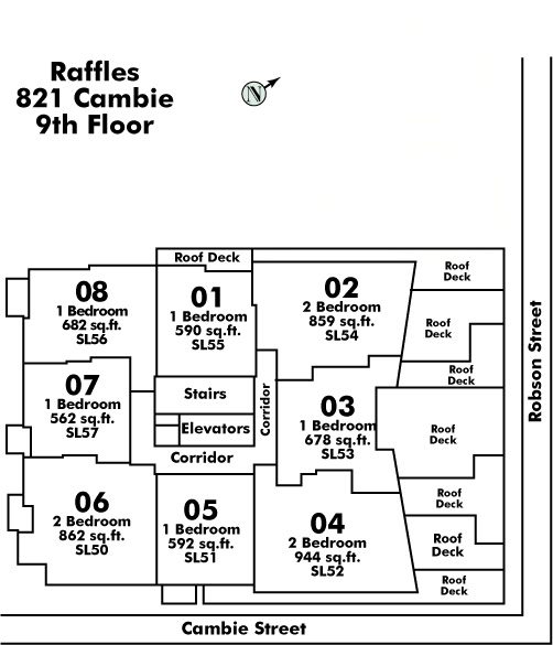 Raffles On Robson Floor Plate