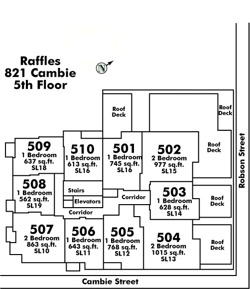 Raffles On Robson Floor Plate