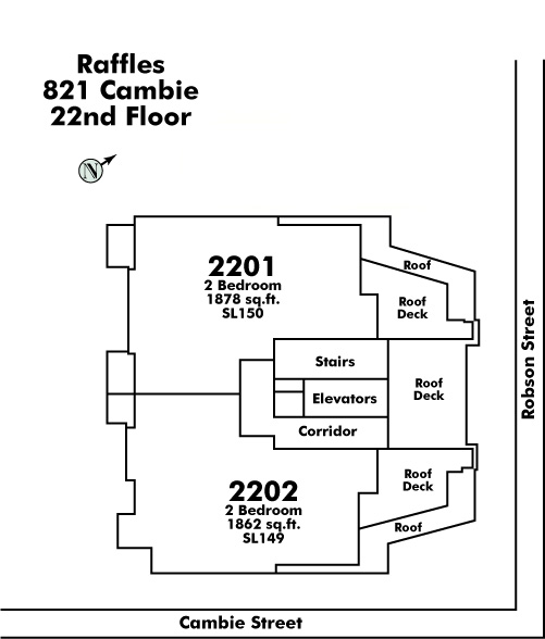 Raffles On Robson Floor Plate