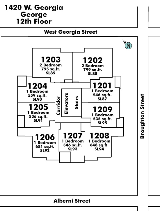 The George Floor Plate