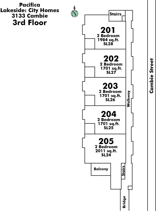 Pacifica City Homes Floor Plate
