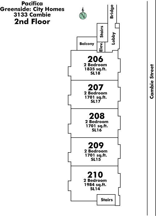 Pacifica City Homes Floor Plate
