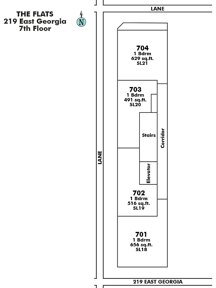 217 East Georgia Floor Plate