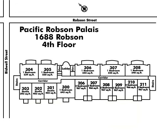Pacific Robson Palais Floor Plate