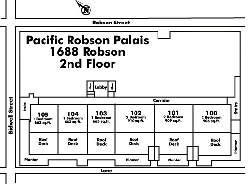 Pacific Robson Palais Floor Plate