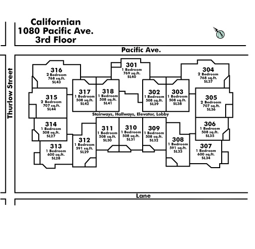 The Californian Floor Plate